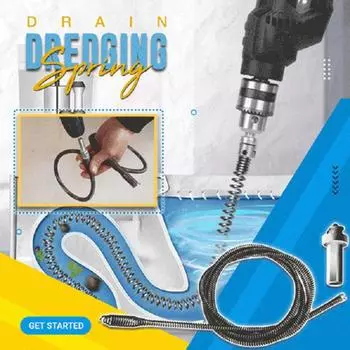 1M Drain Dredging Spring Sink Toilet Pipe Unblocker для очистки канализации, волос, дноуглубительный инструмент для профессиональных труб, прочистка стоков