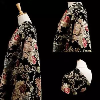 1M Европейский стиль тисненая жаккардовая ткань нежная парчовая ткань швейная ткань чонсам дворец платье одежда обивочный материал 1M