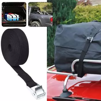 1M грузовые ремни с пряжкой, стяжной ремень для мотоцикла, автомобиля, велосипеда, металлический буксировочный трос, прочный фиксирующий ремень с храповым механизмом для багажной сумки