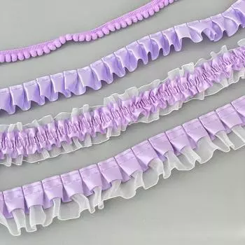 1M INS Симпатичные фиолетовые кружевные аксессуары для карт Kpop 3-дюймовая фотокарточка Прозрачная оболочка Itabag DIY Декор Окружающие материалы для краев