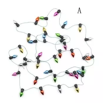 1M Кукольный домик Миниатюра Гирлянда Разноцветных Пластиковых Рождественских Огней A