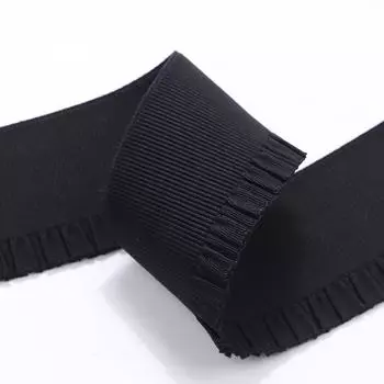 1м Полиэстер Вспомогательный Материал DIY Широкая Плоская Резинка для Талии Эластичная для Брюк/Юбок Высокая Эластичность Плиссированное Кружево Шириной 5 см