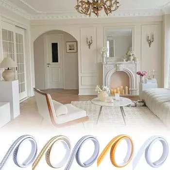 1м/рулон ПВХ для украшения дома, дверной рамы, декора, фона, отделки для окон, самоклеящиеся, многофункциональные