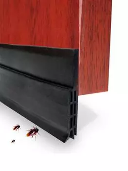 1M самоклеящаяся нижняя уплотнительная лента для двери, наружная уплотнительная лента для двери, ветрозащитная водонепроницаемая пылезащитная ветрозащитная лента для двери