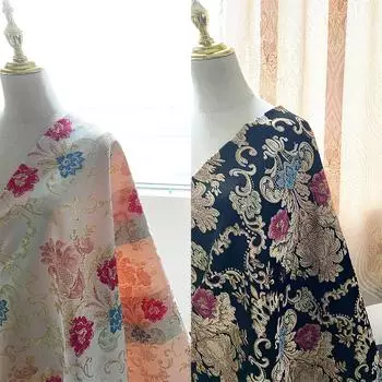 1M тисненая жаккардовая ткань в европейском стиле, домашний текстиль, ткань для шитья, платья, дивана, сумки, обивки, мебели, фона, декора 1M