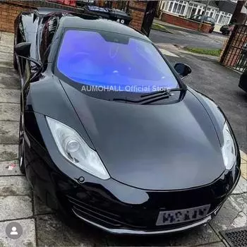 1Mx3M VLT 75% Blue Ghost Chameleon Windshield Foil, Blue Clear, солнцезащитная пленка для тонировки окон автомобиля, рулонная УФ-блокировка IRR 95% 1m x 3m