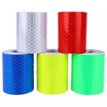 1mx5cm Reflective Tape PVC Bicycle Wheels Reflect Fluorescent Sticker Bike Reflective Strip Tape Decals DIY белый