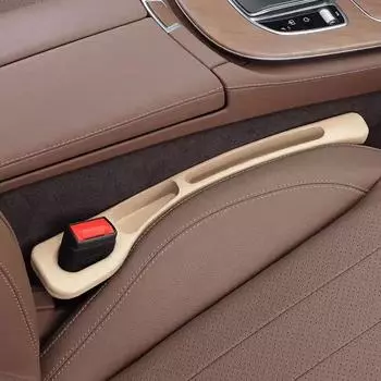 1pair Auto Seat Slot Material Side Seam General PU Automotive Interior Storage Storage Slot Plug Adapter Tool