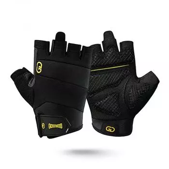 1Pair Breathable Fitness Half Finger Gloves Bodybuilding Powerlifting Training M