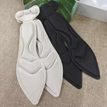 1Pair Can Be Cut High Heel Insole 4D Summer Thickened Breathable Women s Non-slip Massage Two-in-one Insole Shoe Size Adjustment Heel Sticker