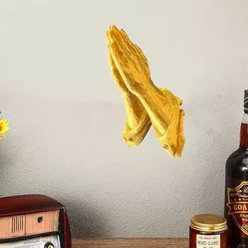 1pair Creative Hand Shaped Wall Hanging Bracket Wall Mounted Background Pendant Living Room белый