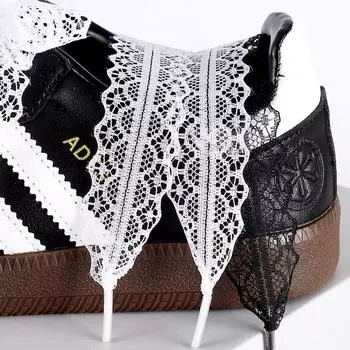 1Pair Fashion Ribbon DIY Lace Shoelaces Stretch Shoelaces Polyester Outdoor Casual 120/140CM Shoe Laces 120cm