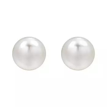 1Pair Flat Elegant Imitation Pearl Light Ears Accessories Fashion Girls Ear Studs Women s Earrings 8mm