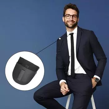 1Pair Foam Sponge Shoulder Pads Sewing Set-in Shoulder Pads For Women Men Jacket Blazer T-Shirt Clothing Garment Accessories чёрный