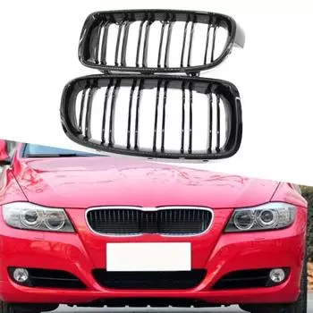1 пара глянцевых черных решеток 51130054494 51130054493 Racing 51137263482 для BMW 3