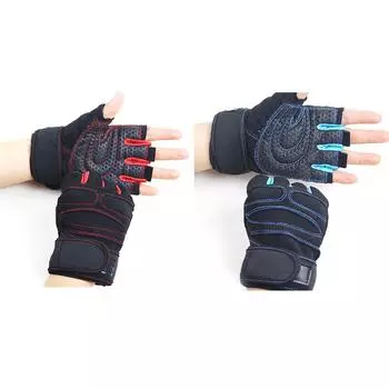 1 пара перчаток для спортзала, фитнеса, тяжелой атлетики, тренировок, спорта, велоспорта для мужчин и женщин M