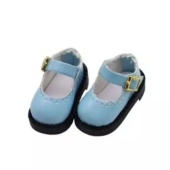 1Pair PU Leather ob11 Doll Sandals Round Toe OB11 Princess Shoes 12 BJD Doll PU Shoes Clay Dolls