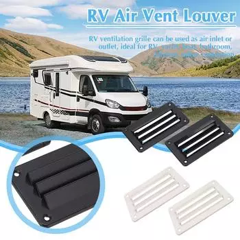 1pair RV Motorhome Air Vent Louver Professional Bathroom Office Ventilation Outlet Grille Louver For Boat Yacht Home Access B2V6 белый