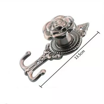 1Pair (С винтами) Европейский стиль крючки для штор украшения дома винтажные настенные подвесные для гостиной спальни одежда