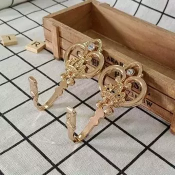 1Pair (С винтами) Европейский стиль крючки для штор украшения дома винтажные настенные подвесные для гостиной спальни одежда red bronze