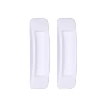 1pair Self-Adhesive Furniture Knob Paste Wardrobe Pull 1Pair Furniture Accessories Glass Window белый