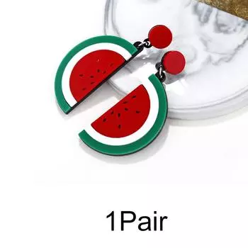 1Pair Stud Earrings Women Drop Fruit Personality Bohemia Dangle Fashion Tassel