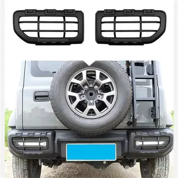 1Pair Tail Light Trim Guard Frame Cover Black Repair For Suzuki Jimny 2019-2024