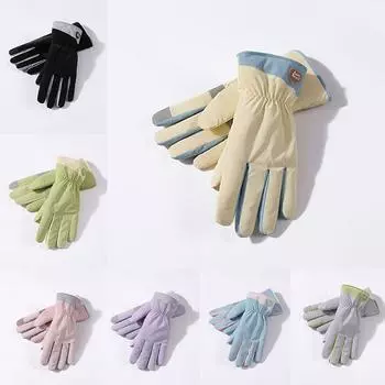 1Pair Thick Touchscreen Gloves Winter Warm Windproof Waterproof Gloves Cold Weather Outdoors Sports Gloves Gifts