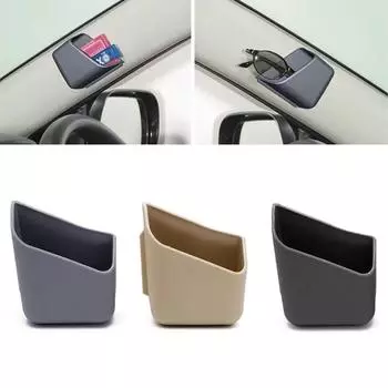 1 пара универсальных автомобильных органайзеров для очков, держателей для телефонов, органайзеров для хранения, черного цвета, для приборной панели, автомобильных аксессуаров чёрный
