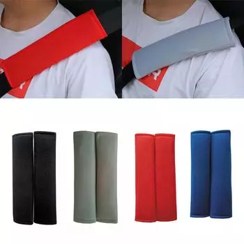 1Pair Universal Car Seat Belt Pads Seat Shoulder Strap Pad Cushion Cover Car Belt Protector Safety Belt Cover for Adults Kids синий