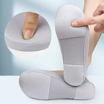 1Pair Women Boat Sock Plantar Fasciitis Shoes Insole Sock Insoles for Feet Shock Absorbing Shoe Sole Invisible Non slip Shoe pad чёрный