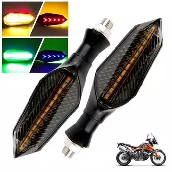 1Pairs Universal Motorcycle Signal Lamp Car LED Number License Plate Light Super Bright Bulb Turn Indicator Motorcycle Light