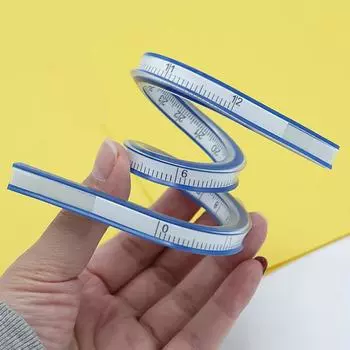 1Pc30Cm изогнутая линейка для шитья мягкая гибкая английская и метрическая шкала линейка инженерный чертежный инструмент швейные принадлежности 1PC