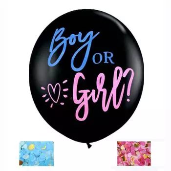 1PC36-дюймовый бумажный шар для раскрытия пола мальчика или девочки