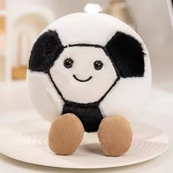 1pc 10cm Cute Basketball Football Tennis Baseball Billiards Plush Toys Soft Stuffed Balls Pillow Players Souvenir Birthday Gift about 10cm
