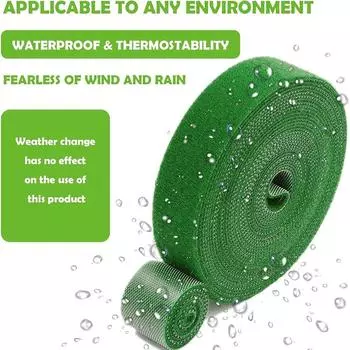 1Pc 10M Plant Ties Nylon Plant Bandage Tie Home Garden Plant Shape Tape Hook Loop Bamboo Cane Wrap Support Garden Accessories 10M