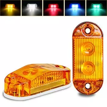 1PC 12V 24V LED Side Marker Lights Front Rear Clearance Indicator Lamp Truck Accessorie For BUS Van Caravan жёлтый