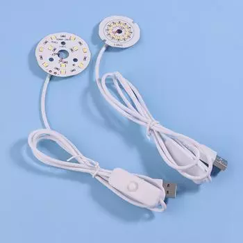 1Pc 1.5M Line Length Dc5V Led Chips Smd5730 Led Lamp Usb 3W Light Board Warm White Light With On/Off Switch Cable 31MM