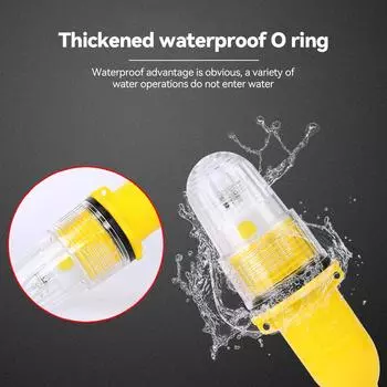 1pc 20cm Double Flash Lamp Fishing Light Underwater Net Beacon Buoy Signal Light Indicator Light Lures Fish Finder Lamp Flashin красный
