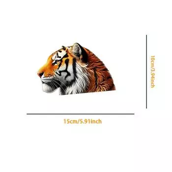 1PC 2D Flat Stickers Tiger Avatar Car Stickers Wall Stickers Refrigerator Luggage Laptop Toilet Stickers