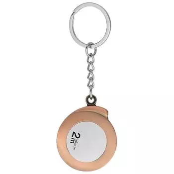 1Pc 2M Stainless Steel Tape Measurement Keychain Measure Portable Home Measuring Ruler Soft Steel Tape Measure Easy To Carry медный