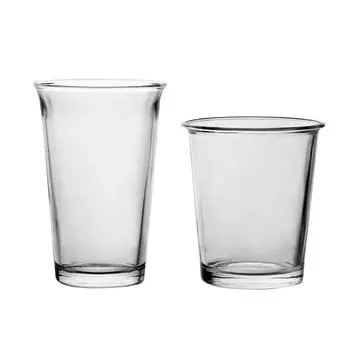 1pc 350ml Transparent Heat Resistant Glass Cup Home Drink Juice Milk Cup for Restaurant Party Drinkware Gift Drinking Glasses Transparent