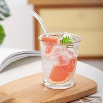 1pc 350ml Transparent Heat Resistant Glass Cup Home Drink Juice Milk Cup for Restaurant Party Drinkware Gift Drinking Glasses Transparent