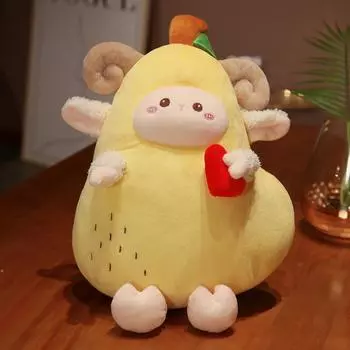 1 шт 35/50 см креативная высококачественная кавайная плюшевая игрушка в виде овцы, кукла, груши, подушка для игрушек в виде овцы для детей 35cm