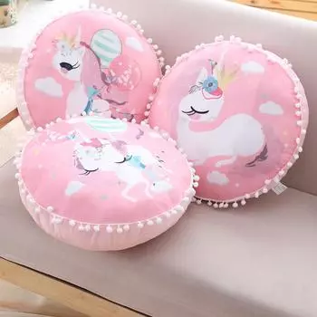 1pc 38cm Kawaii Unicorn Plush Pillow Stuffed Animal Horse Unicorn Toy Sofa Cushion Cute Dolls For Ki