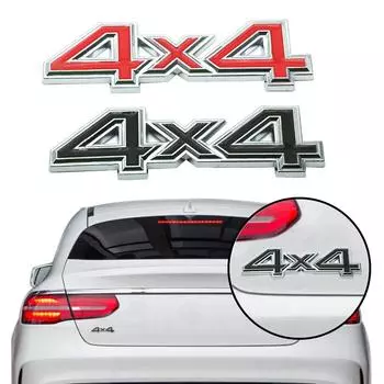 1Pc 3D Metal 4X4 Four-Wheel Drive Fashion Styling Car Sticker Emblem Badge Universal Car Accessories Decorative Stickers