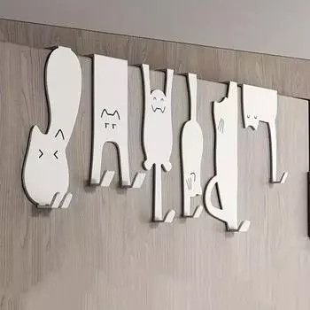 1PC/3PC Дверной крючок для задней двери, крючок для подвешивания на дверь, для хранения одежды, головных уборов, ключей, вешалка для одежды, кухонная стойка для хранения вещей, для дома