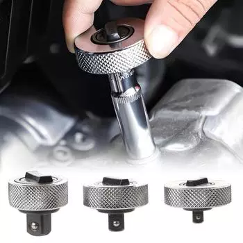 1PC/3PCS Мини-торцевой ключ с трещоткой, реверсивная рукоятка с трещоткой для пальцев, цельнометаллическая головка с трещоткой для ладони, приводные детали 1/4“ 3/8” 1/2”