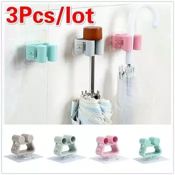 1 шт./3 шт. настенная швабра, держатель для зонта, вешалка для ванной, стеллаж для хранения, кухонный инструмент 1pc random