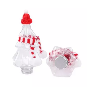 1Pc 400Ml Christmas Tree Water Bottle Christmas Decorate Milk Tea Bottle Coffee Drink Cup Portable Drinking Cup Shop Home Bottle 1Pc